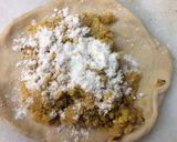 A picture of step 2 of Ghobi paratha.