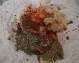 A picture of step 2 of Bedmi puri.