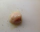 A picture of step 3 of Tagliolini with Asparagus Cream, Scallops, and Bottarga.