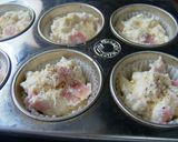 A picture of step 6 of Bacon and Cheese Muffins.