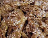 A picture of step 11 of Moroccan Chebakia (Sesame Cookies with Honey) for Ramadan.