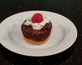 A picture of step 13 of Chocolate Individual Cheesecakes with a Salted Chocolate Caramel Glaze.