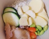 Foto langkah ke 3 dari resep MPASI Bayi 8 bulan“Creamy Chicken Porridge”.