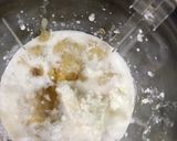 A picture of step 2 of Banana milkshake without Ice Cream.