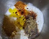 A picture of step 1 of Shish Taouk.