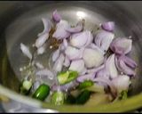 A picture of step 3 of Peas Pulao.