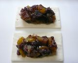 A picture of step 5 of Easy Sweet Bean Paste & Chestnut Pie Using Frozen Puff Pastry.