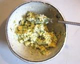 A picture of step 6 of Old School Lunch-Style Egg and Cucumber Salad Sandwiches.
