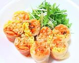 A picture of step 10 of Memil Jeonbyeong (Buckwheat Crepe) Style Fresh Spring Rolls.