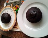 A picture of step 8 of Ladybirds Choc Molten Lava Cake ..