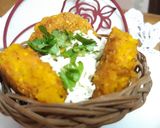 A picture of step 3 of Rice Tikki.