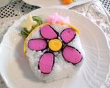 A picture of step 17 of Flower Sushi Roll for Hina Matsuri or Mother's Day.