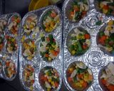 A picture of step 5 of easy cupcake pot pie (not my recipe).