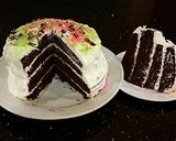 A picture of step 18 of Chocolate Chiffon Layer Cake with Peppermint Marscapone Cream Filling / Frosting.