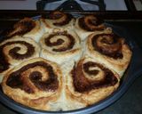 A picture of step 12 of Cooks Country's BUTTERED Cinnamon Rolls.