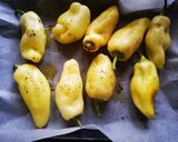Sült paprikás-paradicsomos kagylótészta recept fázis 1 fotója