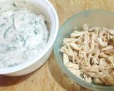 A picture of step 3 of Chicken Mayo Sandwich Spread😍🌯.