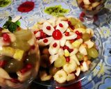 A picture of step 3 of Fruit Chaat🍌🍎🍋🍇.