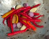 Foto langkah ke 2 dari resep Balado Terong Teri Simple Praktis.