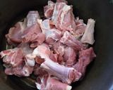 A picture of step 1 of Mutton potato curry.