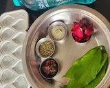A picture of step 1 of Rose Gulkand Paan Pasand Festive Mocktail - Fizzy Mouthfreshner Paan Flavor Mocktail - 5 Minutes.