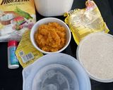Foto langkah ke 1 dari resep Bakpao Labu Kuning.