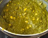 A picture of step 3 of Palak Sweet Corn.