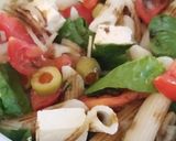 Pas rețetă Salată de paste🍜 cu roșii 🍅și baby spanac🥬 4 fotografie