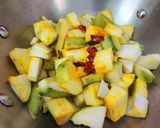 A picture of step 3 of Gur Aam or Jagerry Mango Pickle.