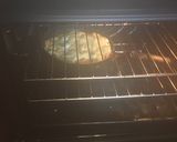 A picture of step 5 of Bacon, asparagus and blue cheese frittata.