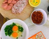 Hình bước làm 1 của món Bánh tráng nướng Đà Lạt
