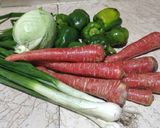 A picture of step 1 of Vegetables Fried Rice.