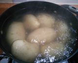 A picture of step 1 of Causa Limeña (salmon).