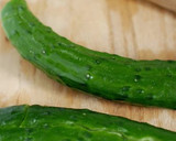 A picture of step 1 of Cucumber with Garlic Dressing.