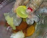 A picture of step 1 of Fish Curry.