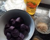 Foto langkah ke 1 dari resep Lumpia Ubi Ungu Keju Lumer.