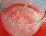 Foto langkah ke 3 dari resep Semangka Susu Melon Syrup.