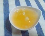 A picture of step 1 of Apple Jello--Looks Like a Glass of Beer.