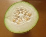 A picture of step 1 of Chinese-Style Winter Melon and Sakura Shrimp Soup Flavored with Ginger.
