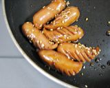 A picture of step 4 of Bento Side Dish ☆ Wiener Sausage Kinpira Stir-fry ♪.