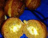 A picture of step 8 of Bacon wrapped cheese stuffed meatballs.