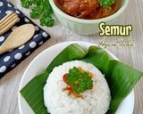 Foto langkah ke 9 dari resep 747. Semur Ayam-Tahu Bumbu Iris.