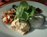 A picture of step 8 of Moroccan Style Hummus.