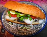 A picture of step 6 of Istanbul's Famous Mackerel Sandwich.