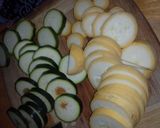 A picture of step 3 of Skillet zucchini and yellow squash.