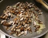 A picture of step 2 of Chicken in a mushroom and tarragon sauce.