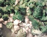 A picture of step 3 of Almond broccoli chicken.
