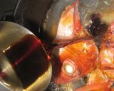 A picture of step 9 of Restaurant-Quality Simmered 'Kinmedai' (Splendid alfonsino) Head and Japanese Leeks.