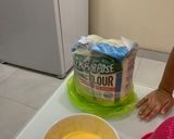 Hình bước làm 1 của món Bông Lan táo