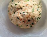A picture of step 1 of Coriander mint and carrot Parathas with Chole.